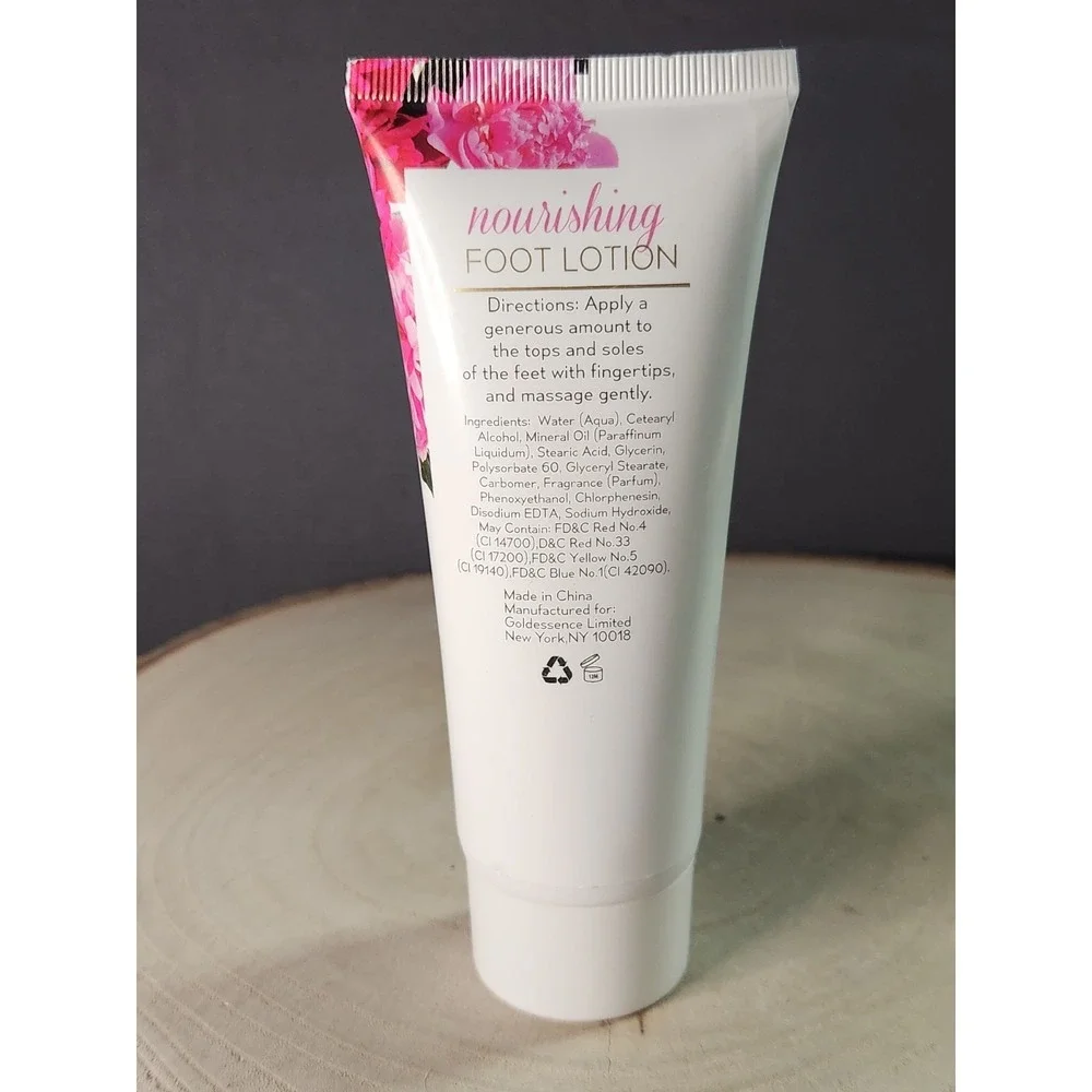 Goldessence Bath & Body Collection Nourishing Foot‎ Lotion PEONY 3.38 Oz/100ml